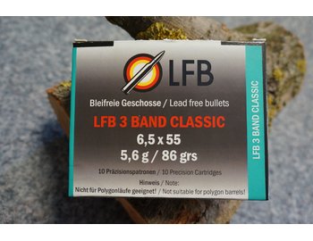 Náboje LFB 6,5x55 3Band Classic  5,6g/86gr. 10ks/bal