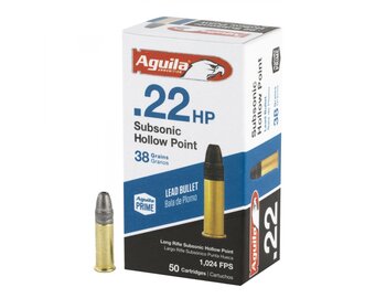 Aguila 22 LR Subsonic  HP 38gr, (2,5g), HP lead