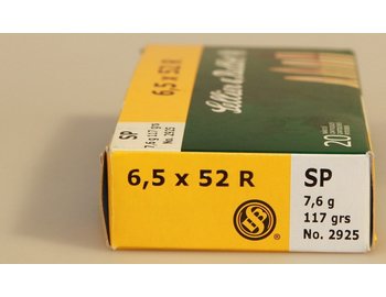 SB 6,5x52R SP No.2925 7,6 gr. 20ks/bal